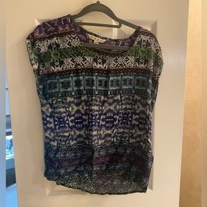 CABi colorful sleeveless lightweight top